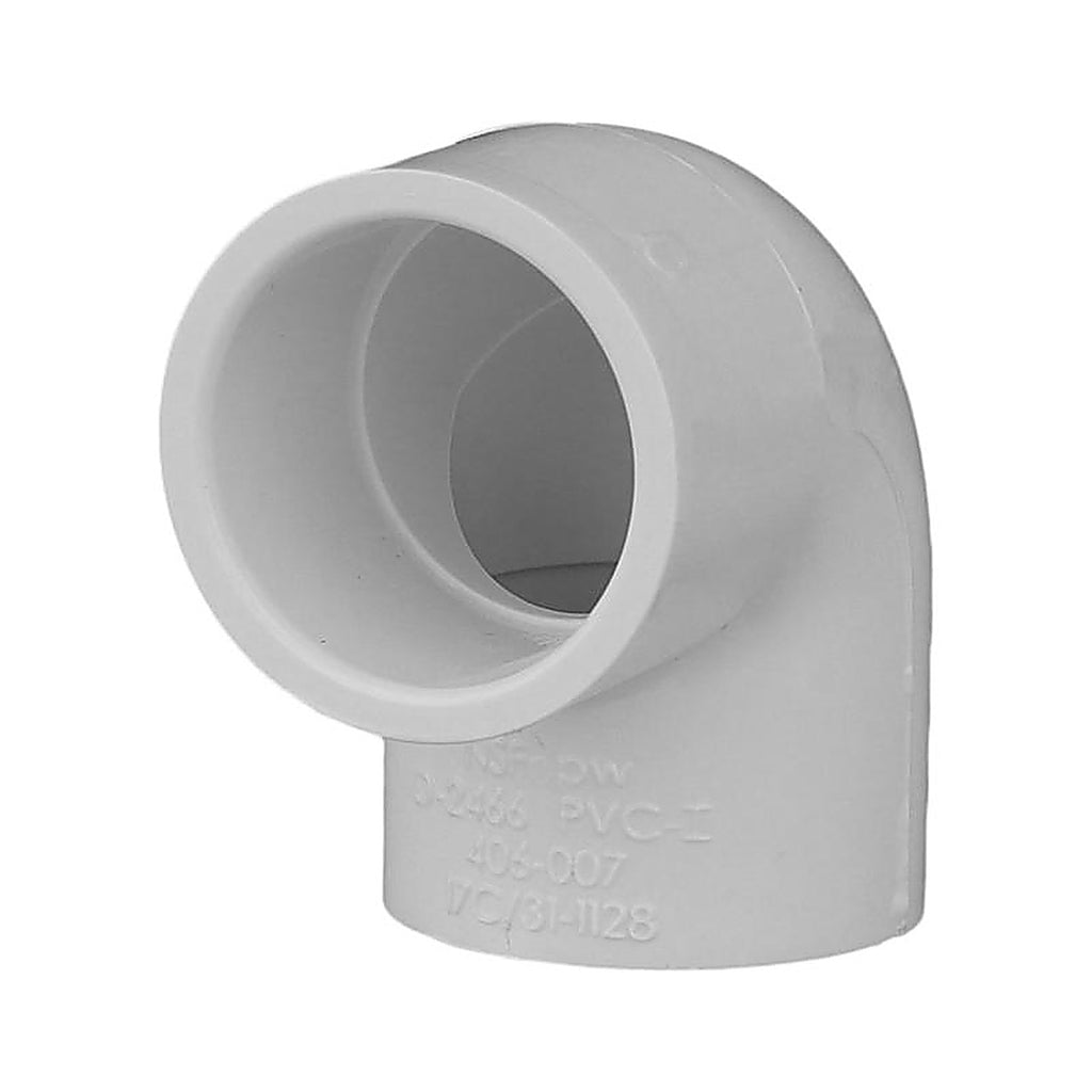Charlotte Pipe PVC 02300 0600 Schedule 40 1/2 in. Slip x 1/2 in. Dia. Slip PVC Elbow