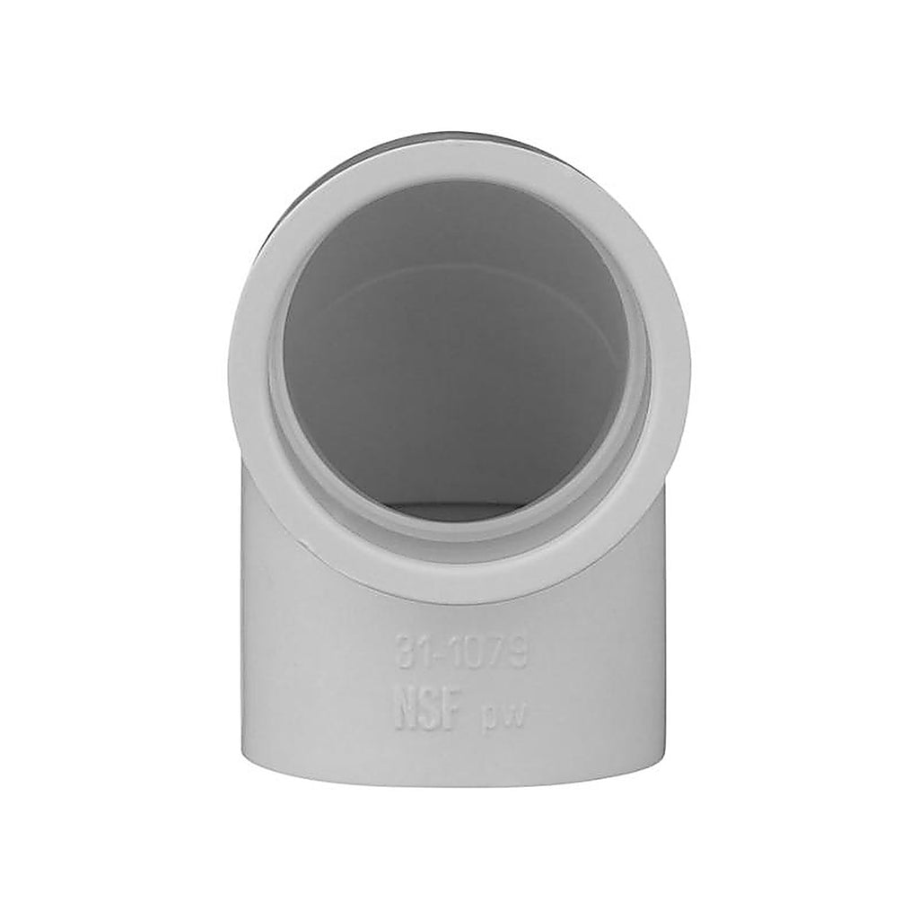 Charlotte Pipe PVC 02300 1000 Schedule 40 1 in. Slip x 1 in. Dia. Slip PVC Elbow