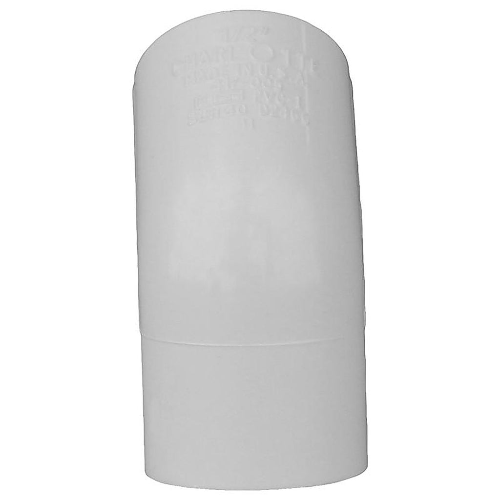 Charlotte Pipe PVC 02309 0600 Schedule 40 1/2 in. Slip x 1/2 in. Dia. Slip PVC 45 Degree Elbow