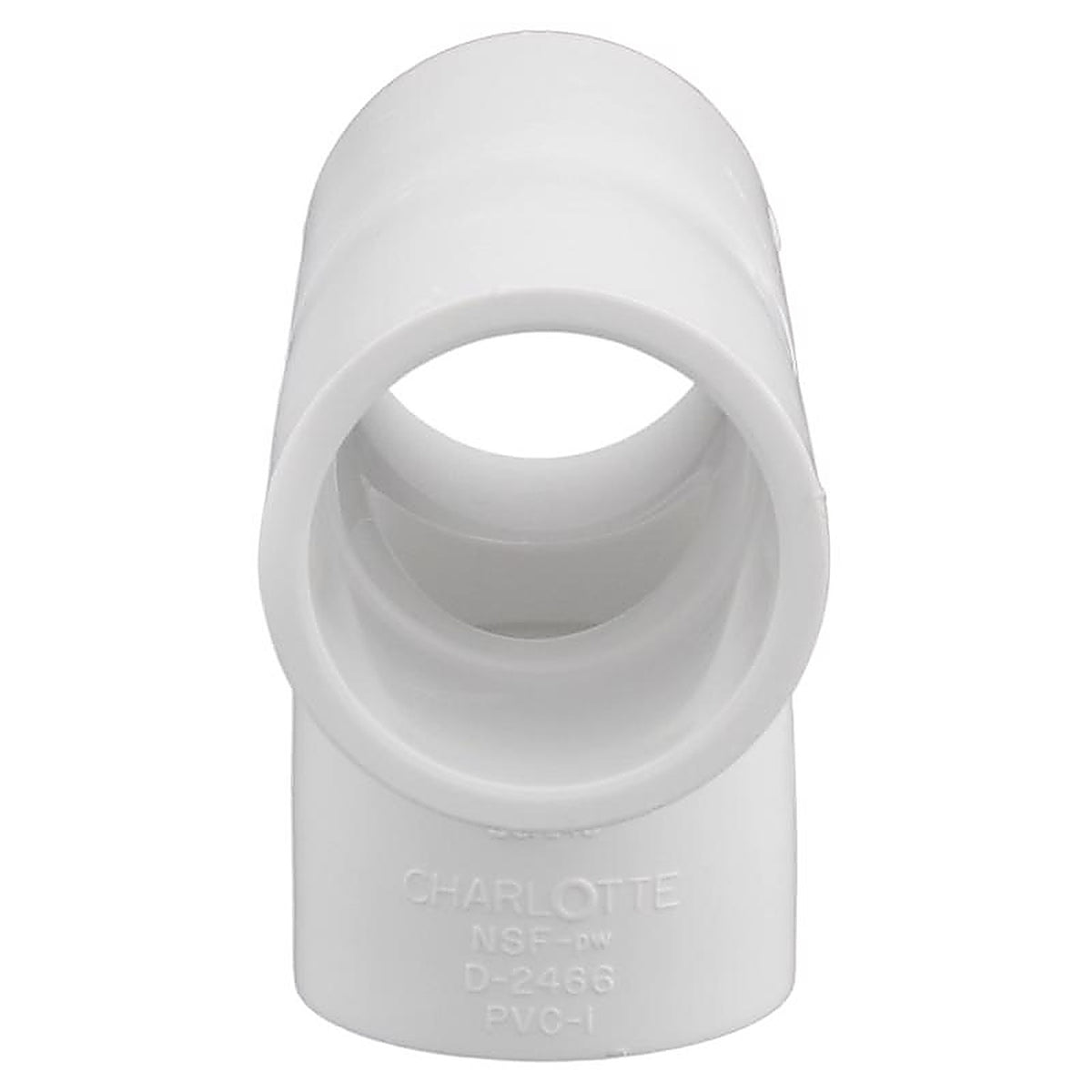Charlotte Pipe PVC 02401 0600 Schedule 40 1/2 in. Slip x 1/2 in. Dia. Slip PVC Tee