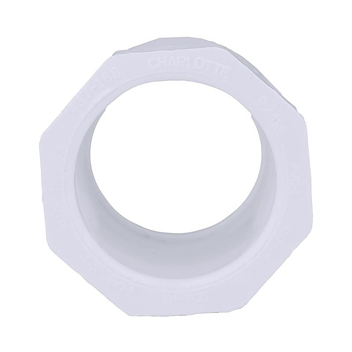 Charlotte Pipe PVC 02107 1000 Schedule 40 1-1/4 in. Slip x 1 in. Dia. Slip PVC Reducing Bushing