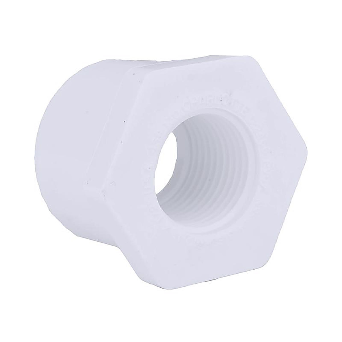 Charlotte Pipe PVC 02108 0700 Schedule 40 1 in. Spigot x 1/2 in. Dia. FPT PVC Reducing Bushing
