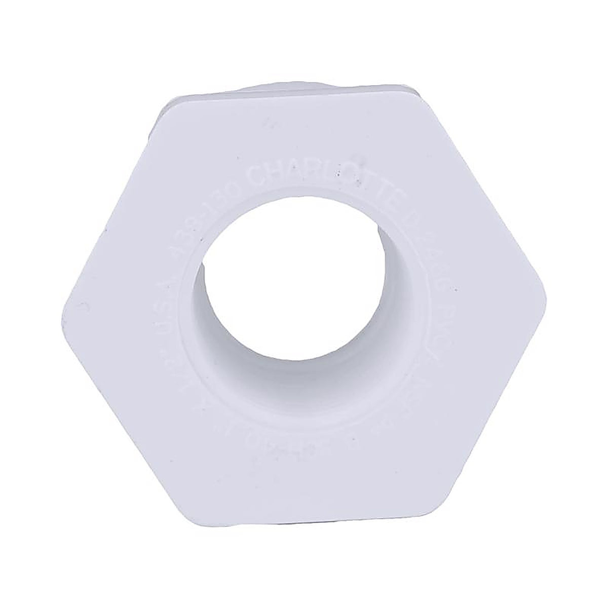 Charlotte Pipe PVC 02108 0700 Schedule 40 1 in. Spigot x 1/2 in. Dia. FPT PVC Reducing Bushing