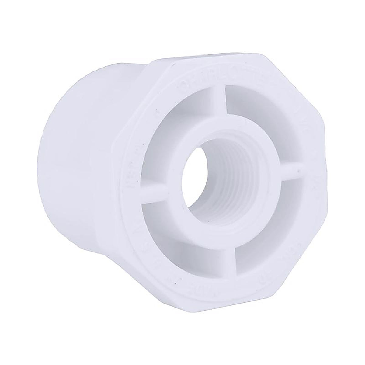 Charlotte Pipe PVC 02108 1400 Schedule 40 1-1/2 in. Spigot x 1/2 in. Dia. FPT PVC Reducing Bushing