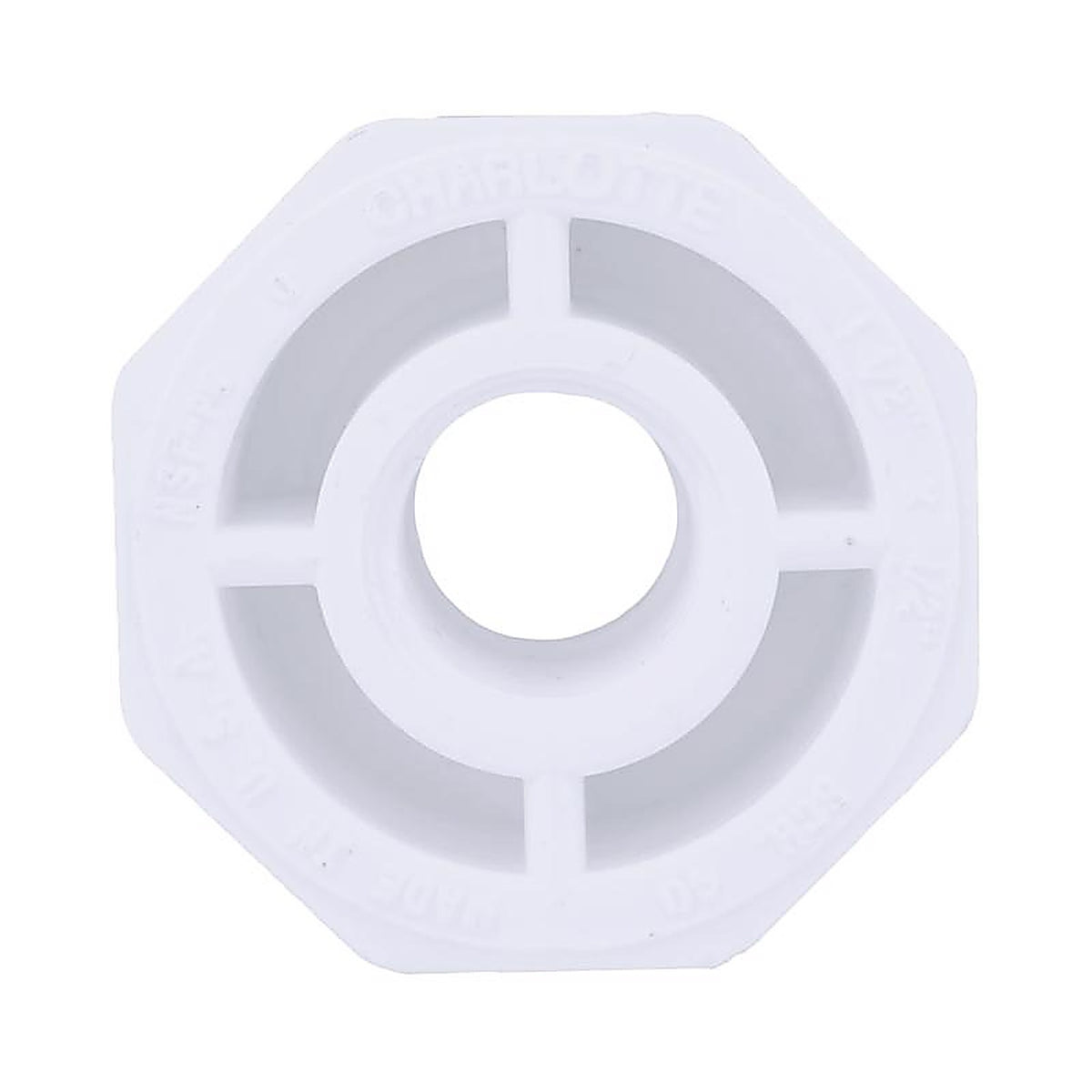 Charlotte Pipe PVC 02108 1400 Schedule 40 1-1/2 in. Spigot x 1/2 in. Dia. FPT PVC Reducing Bushing