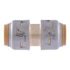 Sharkbite U008LFA 1/2 in. Push x 1/2 in. Dia. Push Brass Coupling