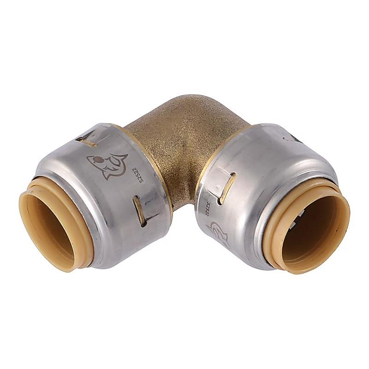 Sharkbite U248LFA 1/2 in. Push x 1/2 in. Dia. Push Brass Elbow