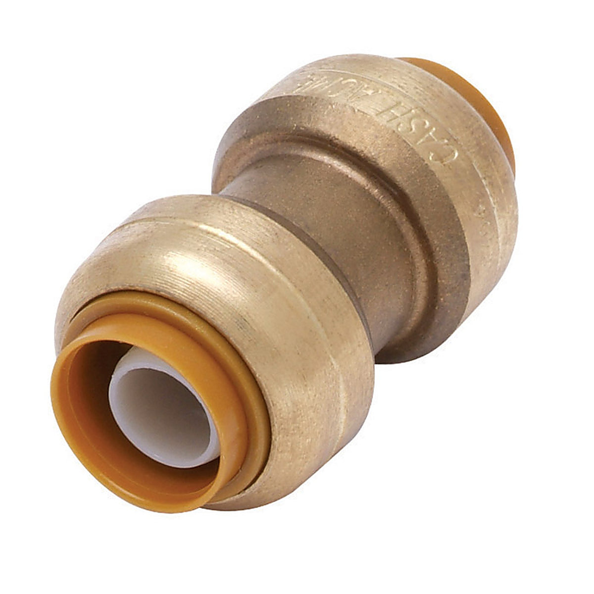 Sharkbite U020LFA 1 in. Push x 1 in. Dia. Push Brass Coupling