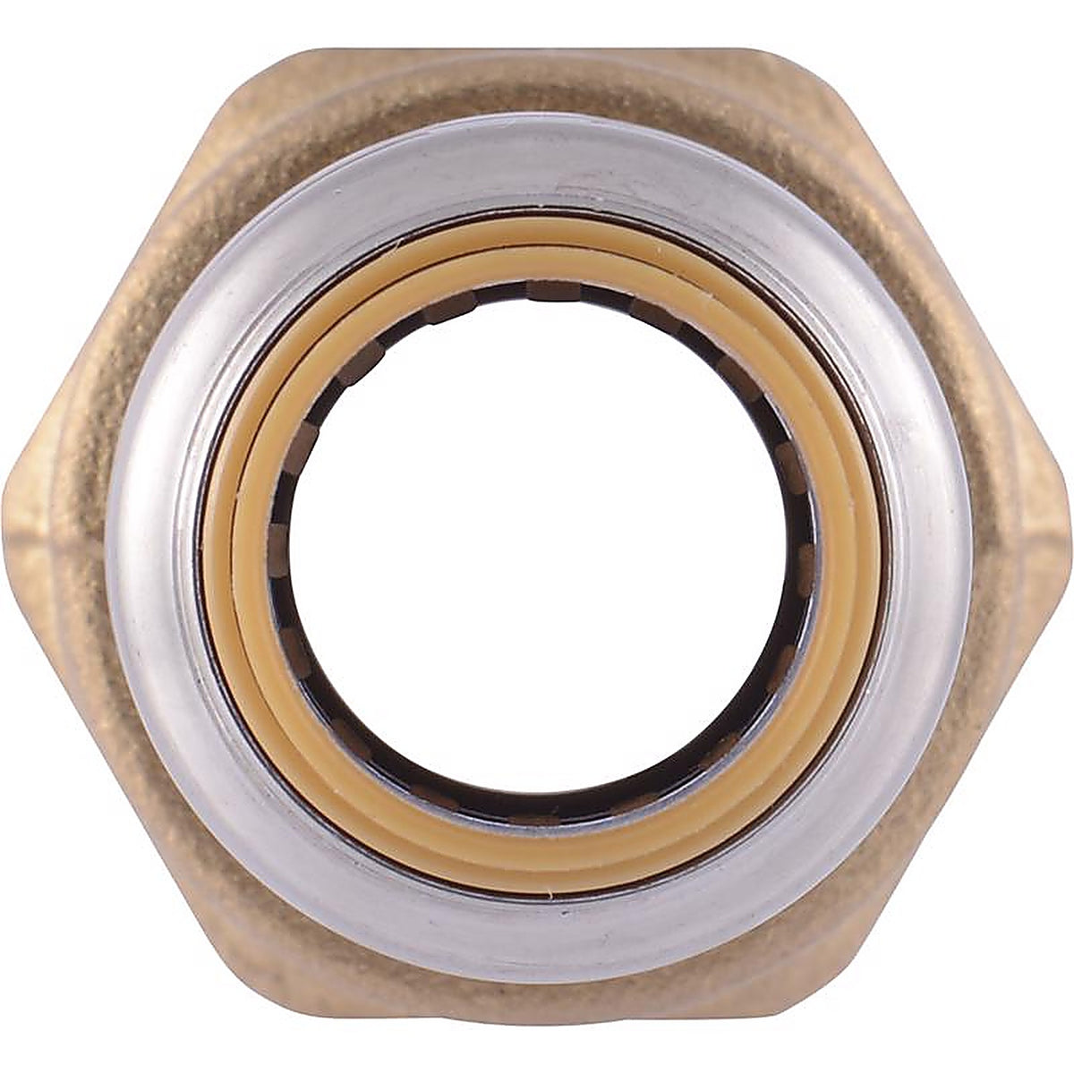 Sharkbite U068LFA 1/2 in. Push x 3/4 in. Dia. FPT Brass Reducing Connector