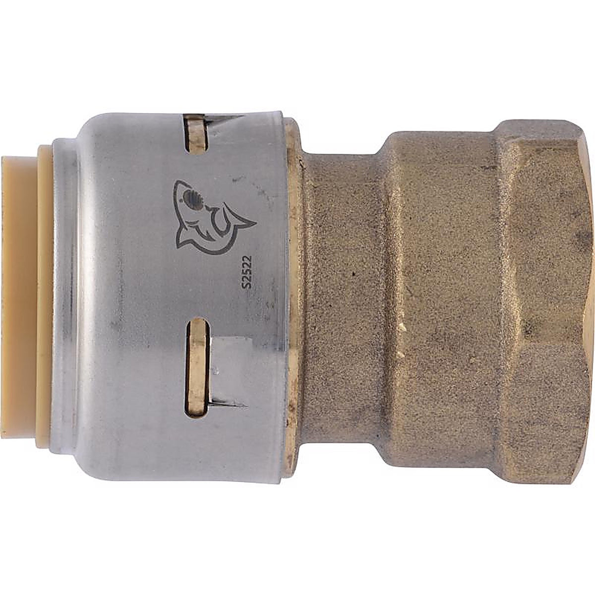 Sharkbite U088LFA 3/4 in. Push x 3/4 in. Dia. FPT Brass Connector