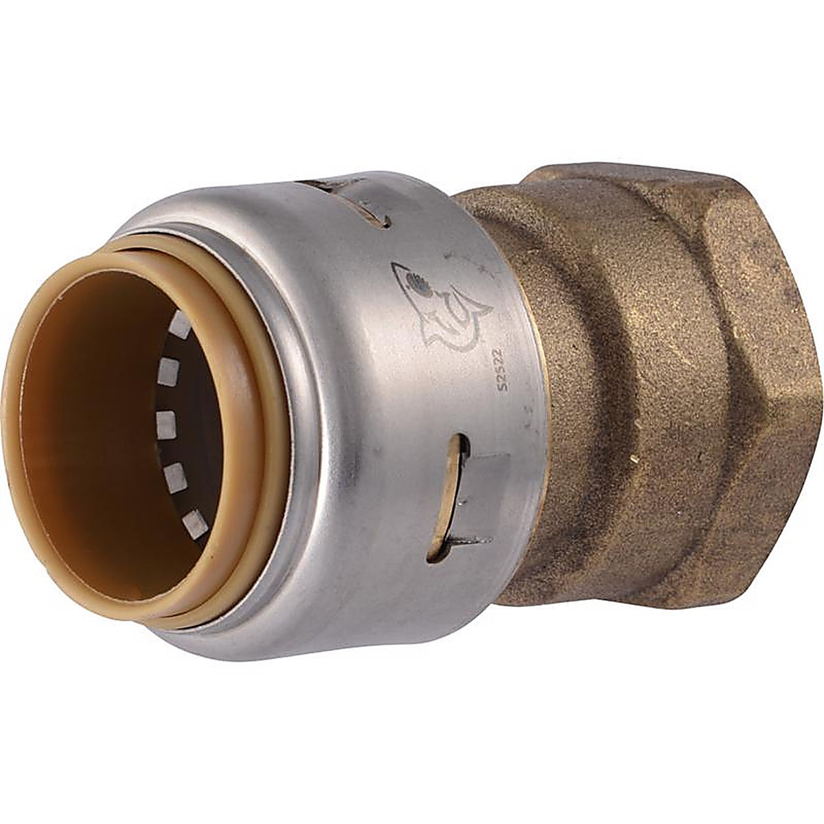 Sharkbite U088LFA 3/4 in. Push x 3/4 in. Dia. FPT Brass Connector