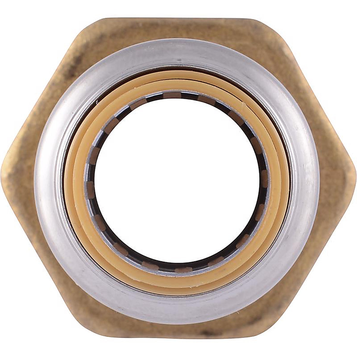 Sharkbite U116LFA 1/2 in. Push x 3/4 in. Dia. MPT Brass Connector