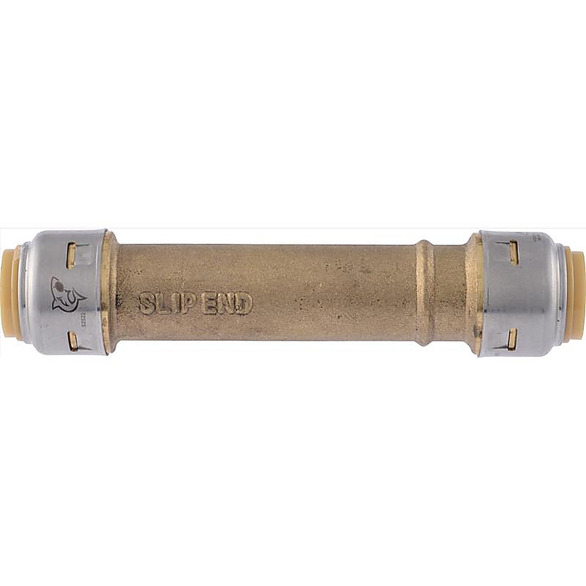 Sharkbite U3008LFA 1/2 in. Push x 1/2 in. Dia. Push Brass Slip Coupling
