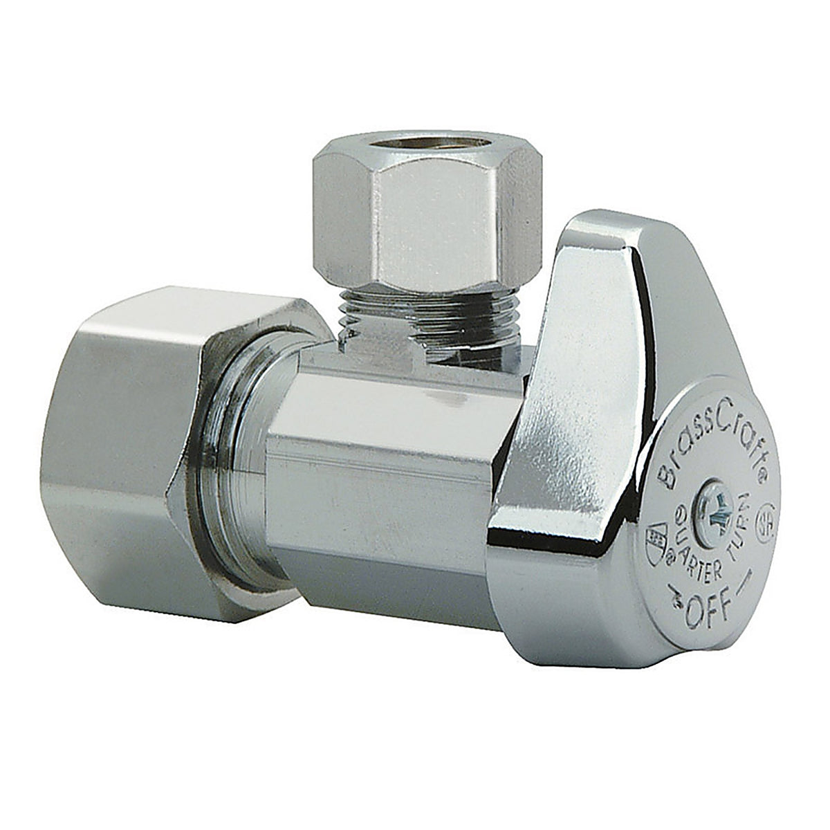 Brasscraft G2CR19X C1 1/2 in. Compression x 3/8 in. Compression Brass Angle Stop Valve