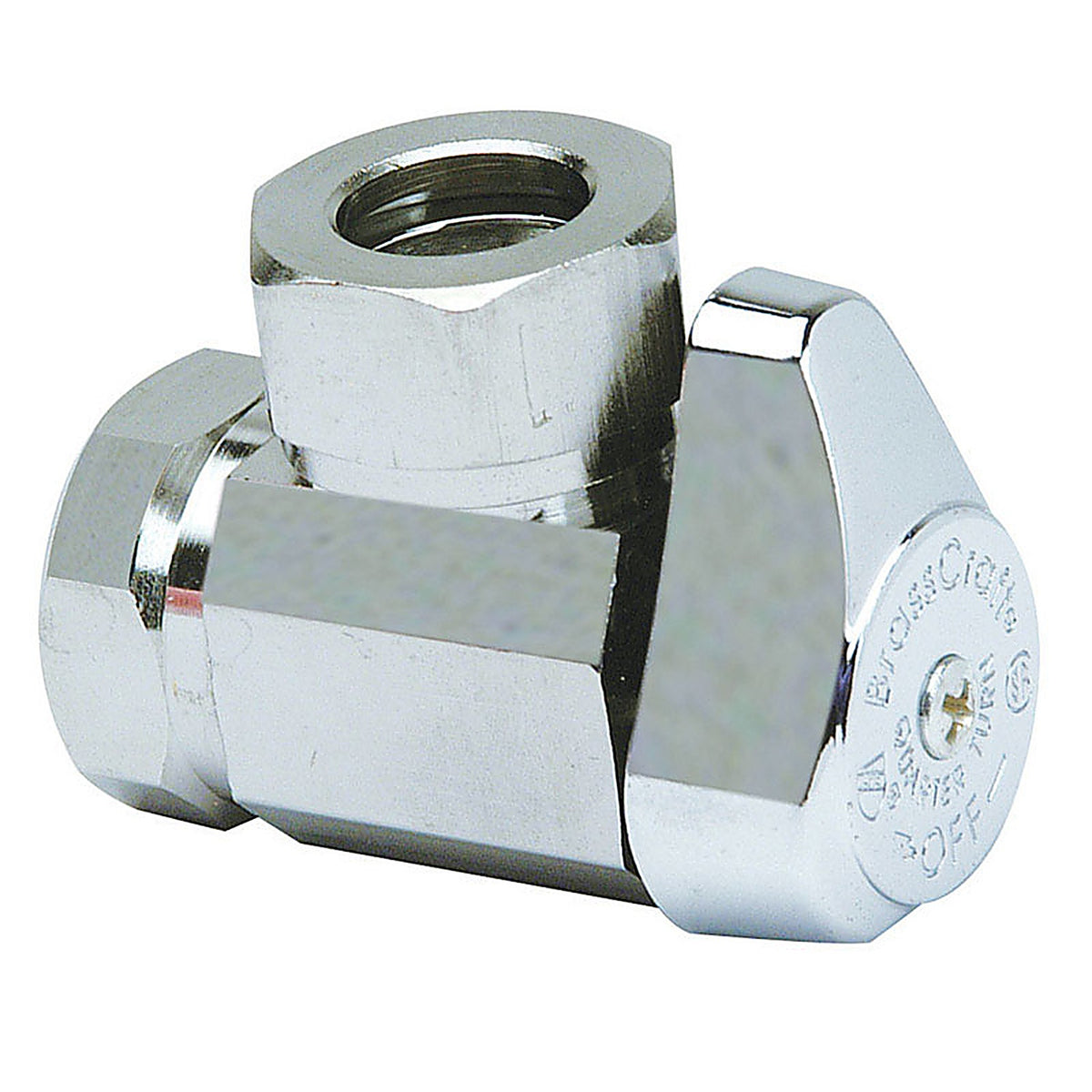 Brasscraft G23301X C1 1/2 in. FPT x 1/2 in. MPT Brass Shut-Off Valve