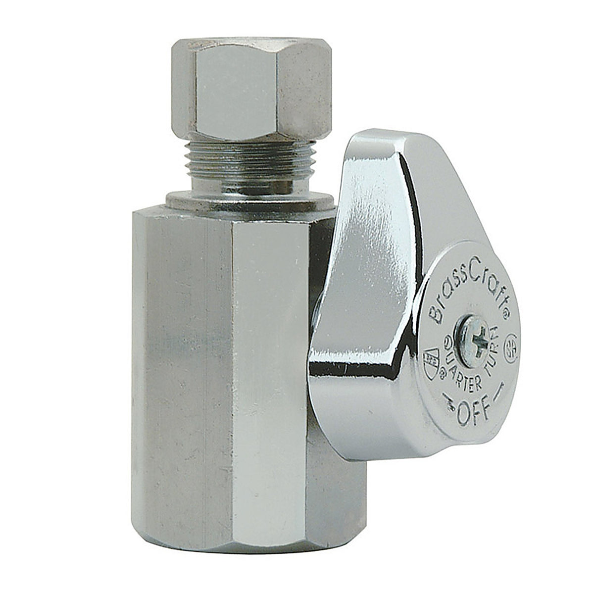 Brasscraft G2R12X C1 1/2 in. FPT x 3/8 in. MPT Brass Shut-Off Valve