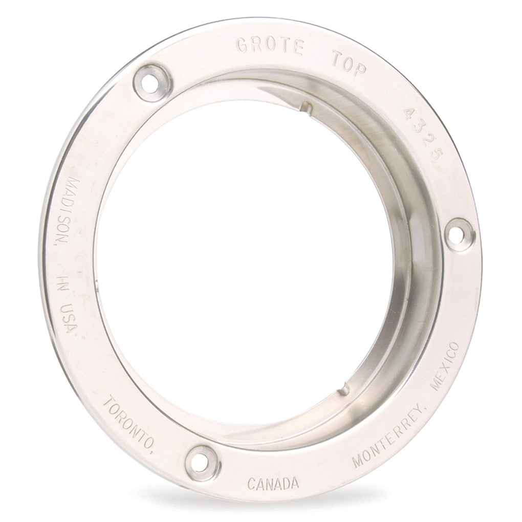 Grote 43253 Stainless Steel Snap-In Flange