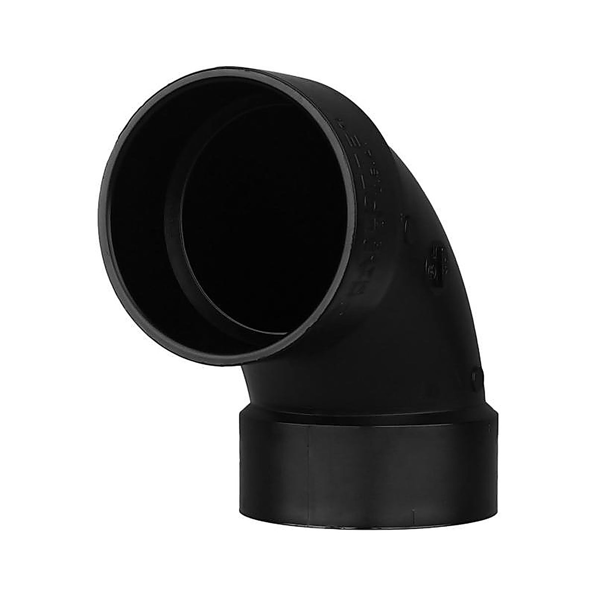 Charlotte Pipe ABS003001200 4 in. Hub x 4 in. Dia. Hub ABS Schedule 40 Degree Elbow