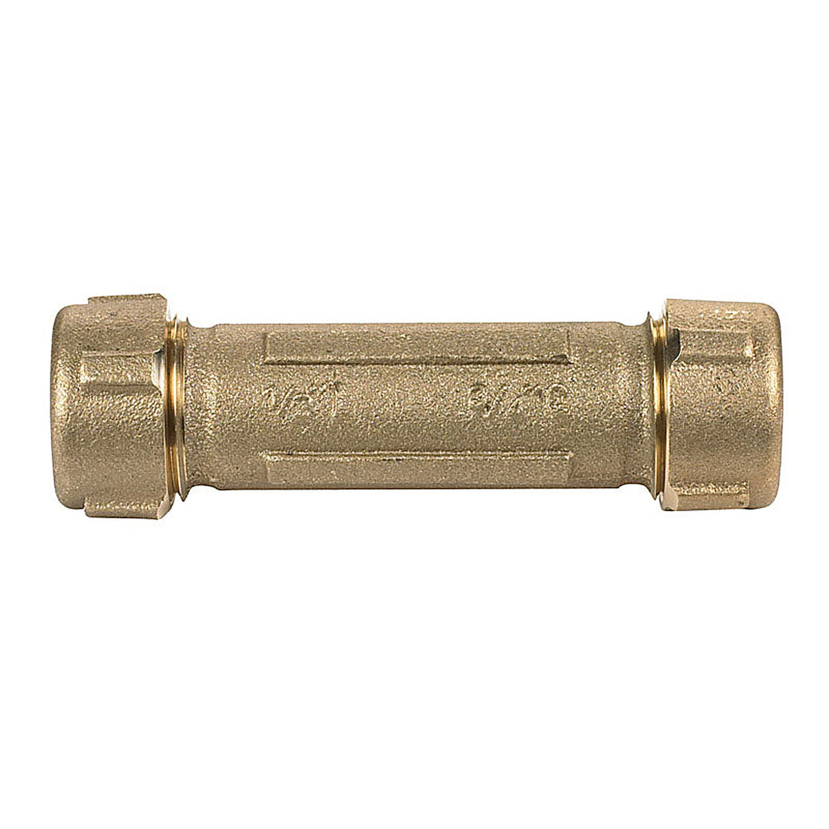 Mueller 160-304NL ProLine 3/4 in. CTS x 1/2 in. Dia. CTS Brass Coupling