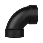 Charlotte Pipe ABS003001200 4 in. Hub x 4 in. Dia. Hub ABS Schedule 40 Degree Elbow