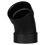 Charlotte Pipe ABS003211200 4 in. Hub x 4 in. Dia. Hub ABS 45 Degree Elbow