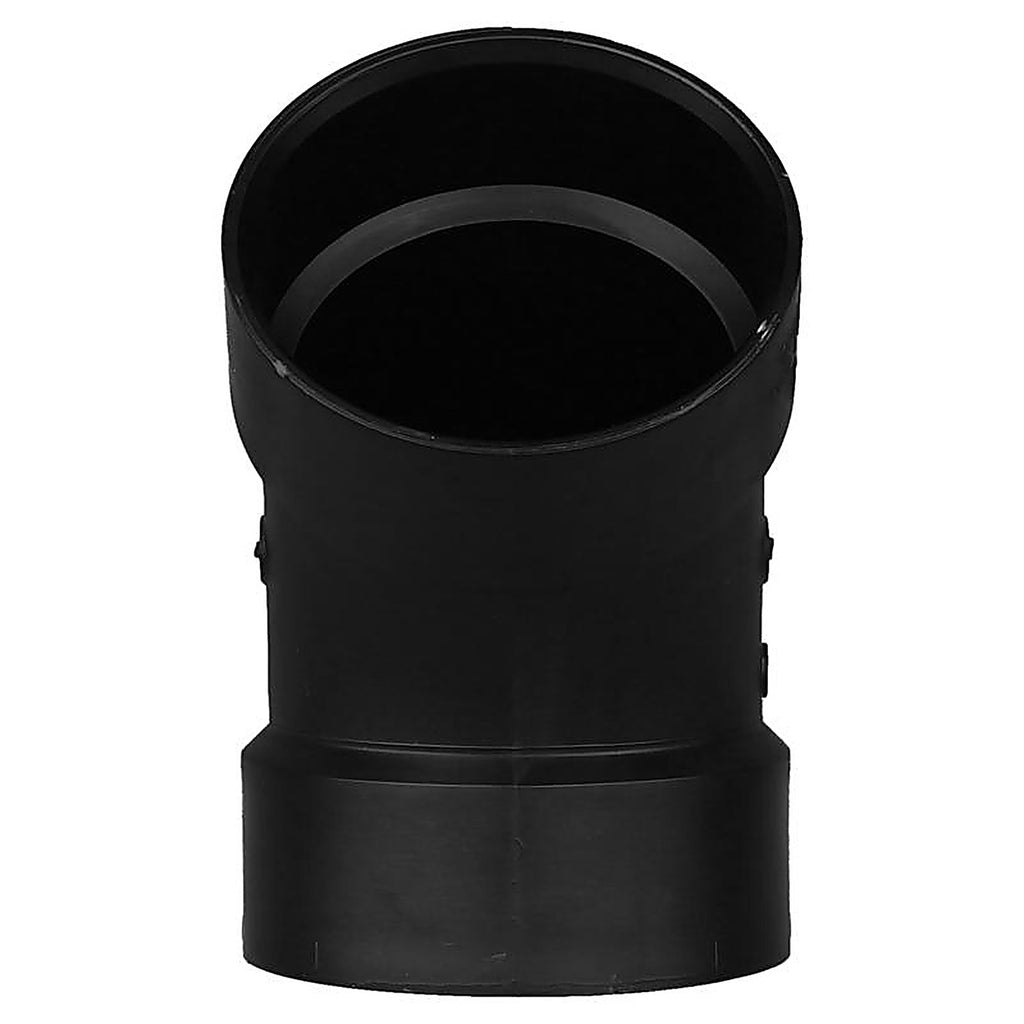 Charlotte Pipe ABS003211200 4 in. Hub x 4 in. Dia. Hub ABS 45 Degree Elbow