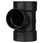 Charlotte Pipe ABS004012000 4 in. Hub x 3 in. Dia. Hub ABS Sanitary Tee