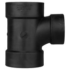 Charlotte Pipe ABS004012000 4 in. Hub x 3 in. Dia. Hub ABS Sanitary Tee