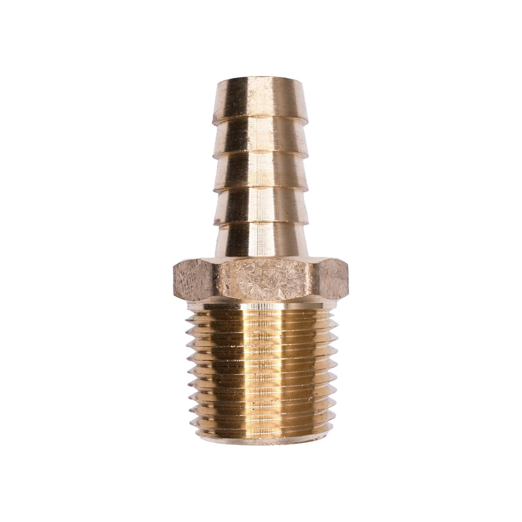 Auveco 435 Brass Hose Barb 1/2" To Male Pipe 1/2" Adapter