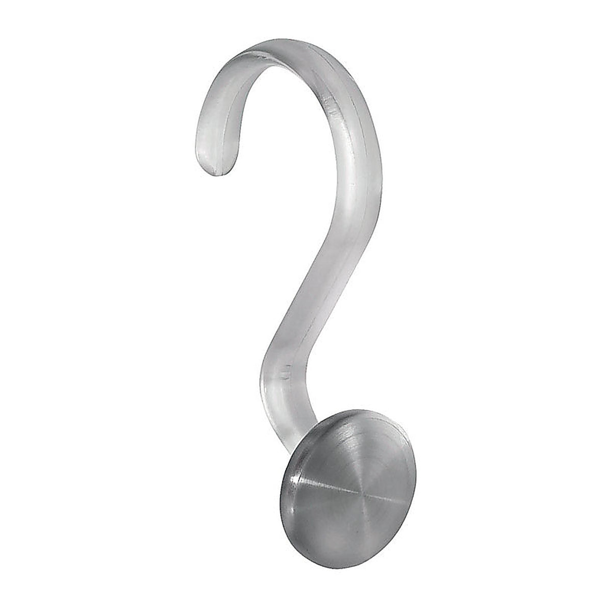 InterDesign 75670 Silver Plastic/Stainless Steel Shower Curtain Rings 12/Pack