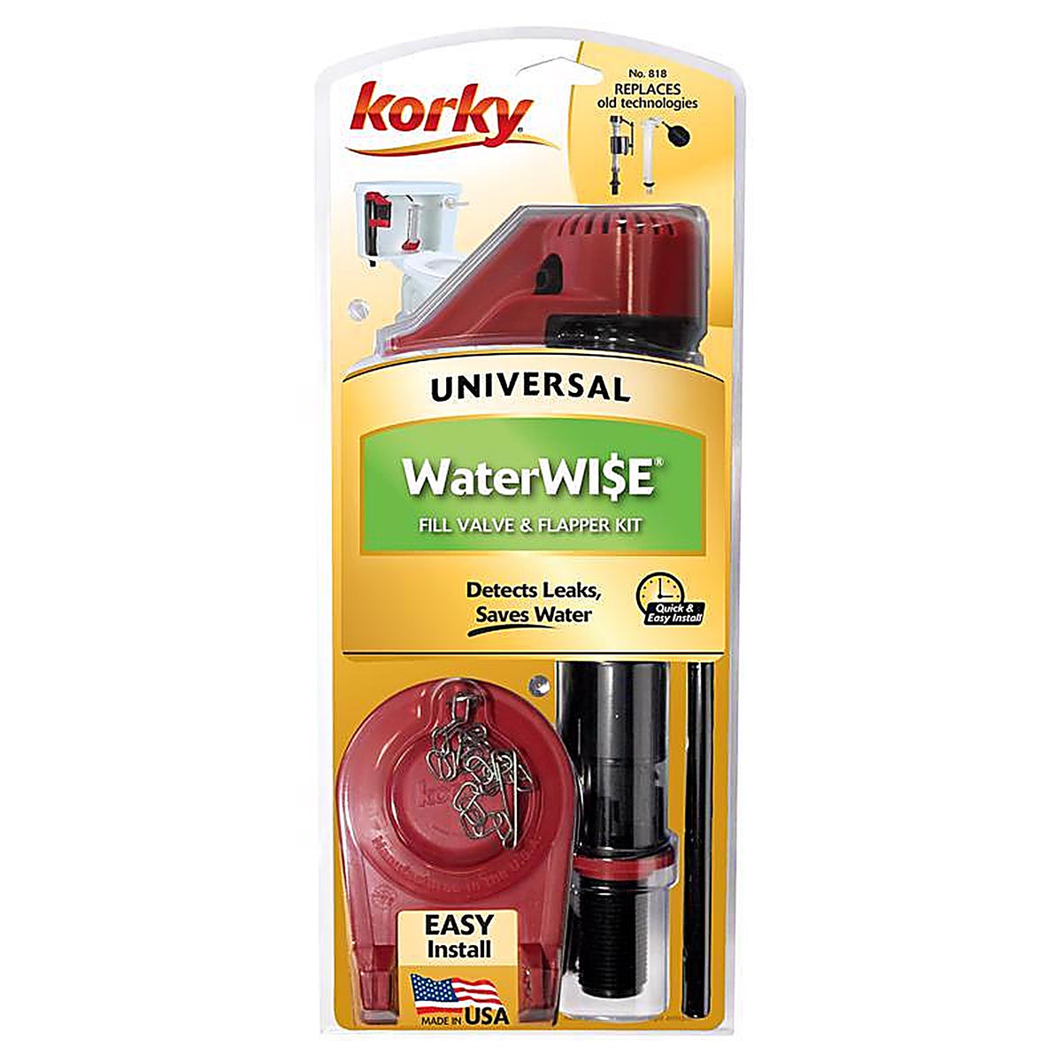 Korky 818Z WaterWISE Fill Valve And Flapper Kit