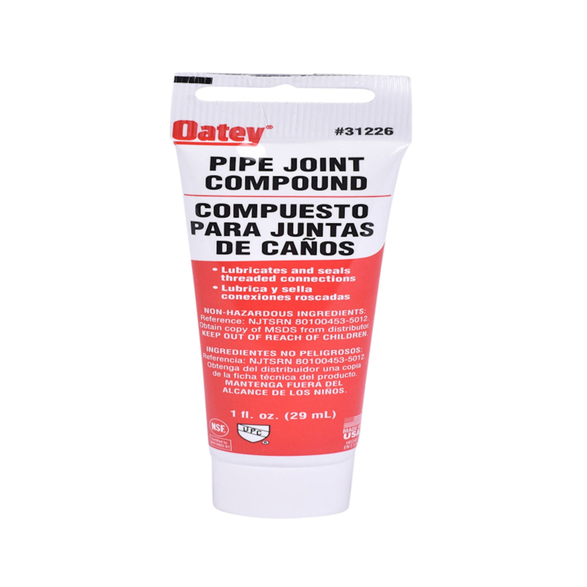 Oatey 31226 Gray Pipe Joint Compound 1 oz.