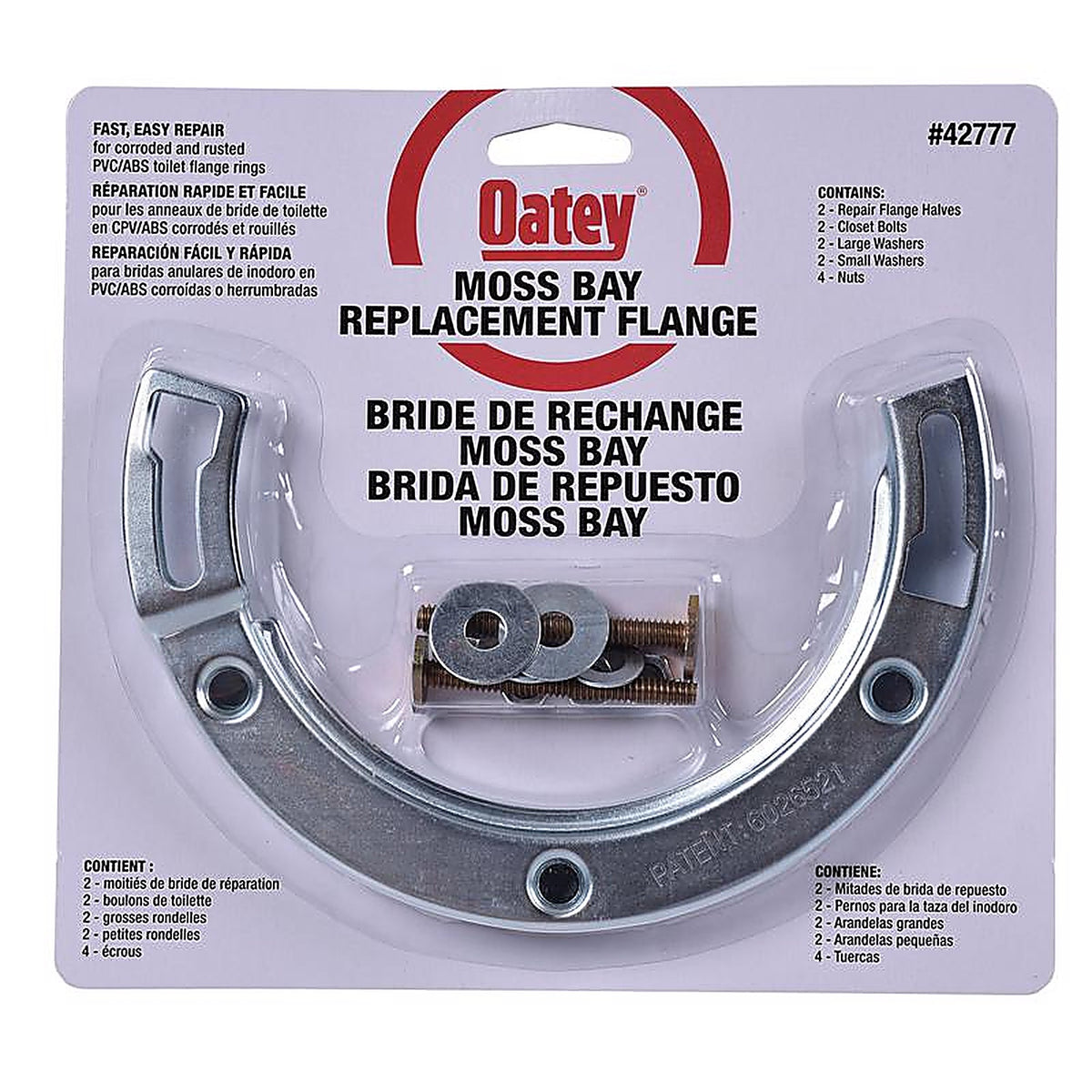 Oatey 42777 Replacement Flange Stainless Steel