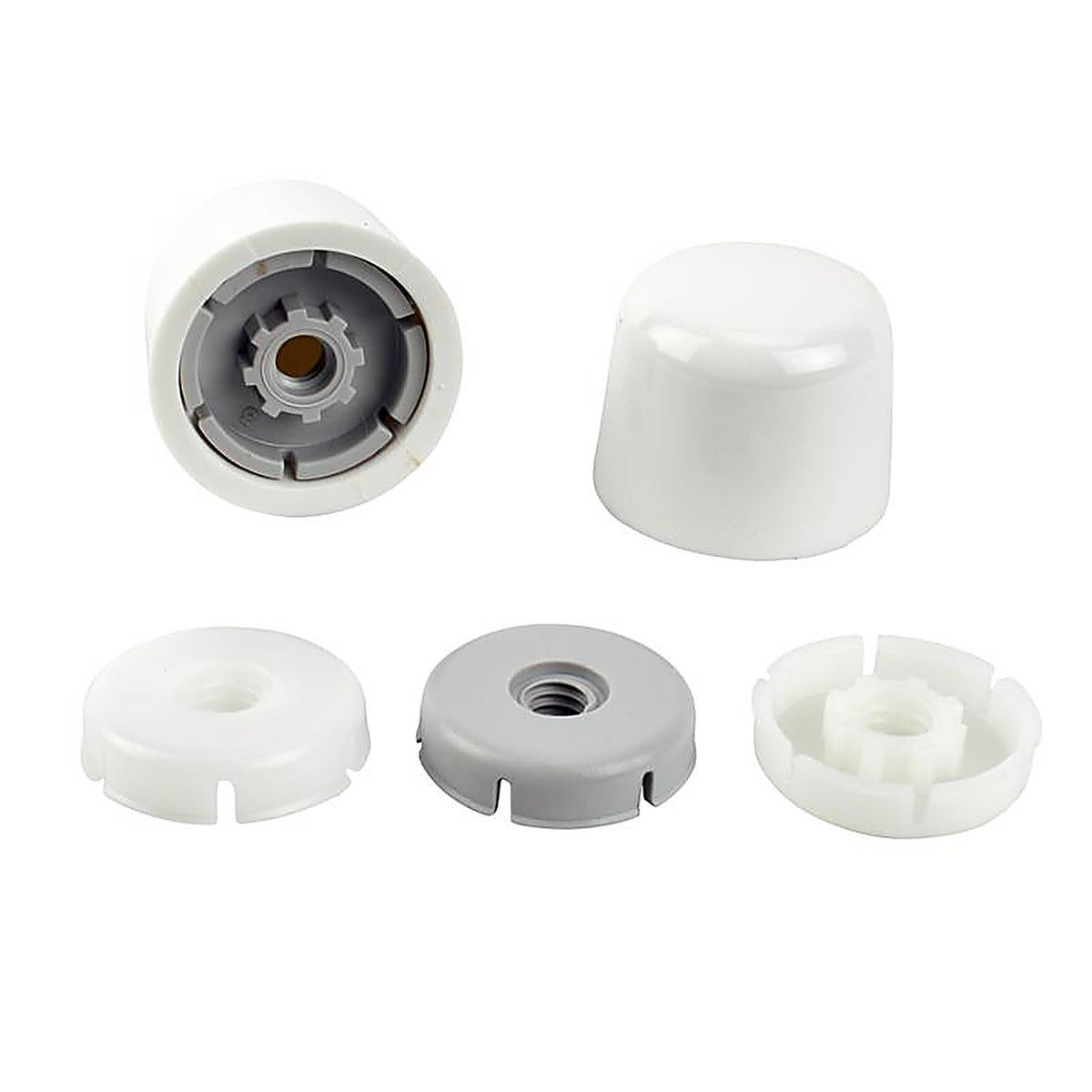 Plumb Pak PP835-30WHL Toilet Tank Bolt Caps White Plastic