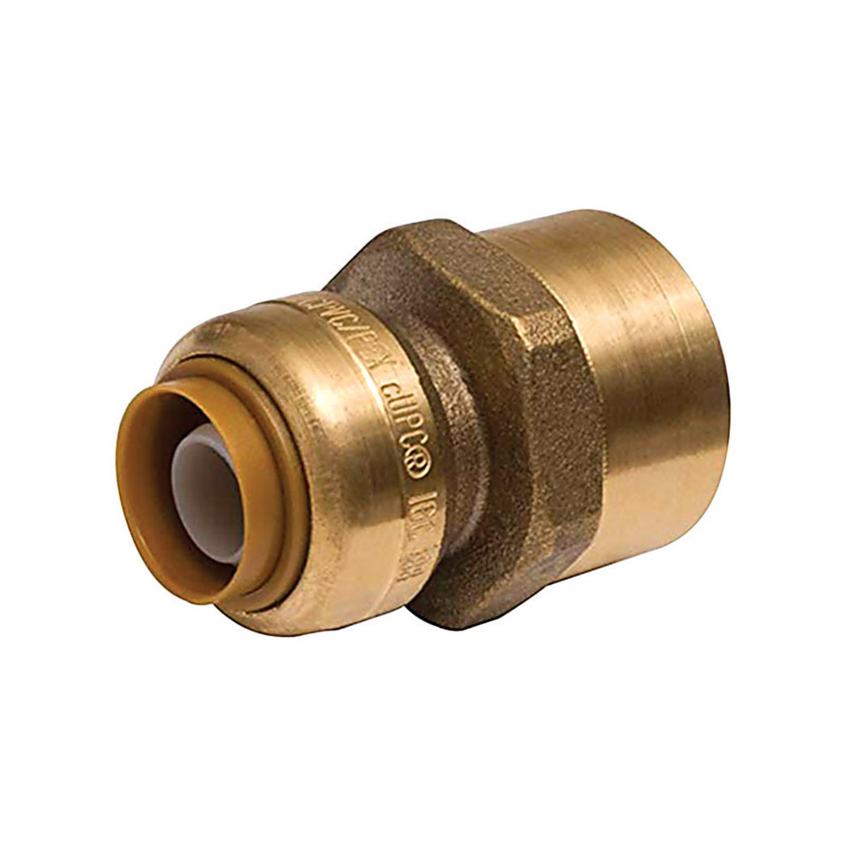Sharkbite U070LFA 3/8 in. Push x 1/2 in. Dia. Female Brass Connector