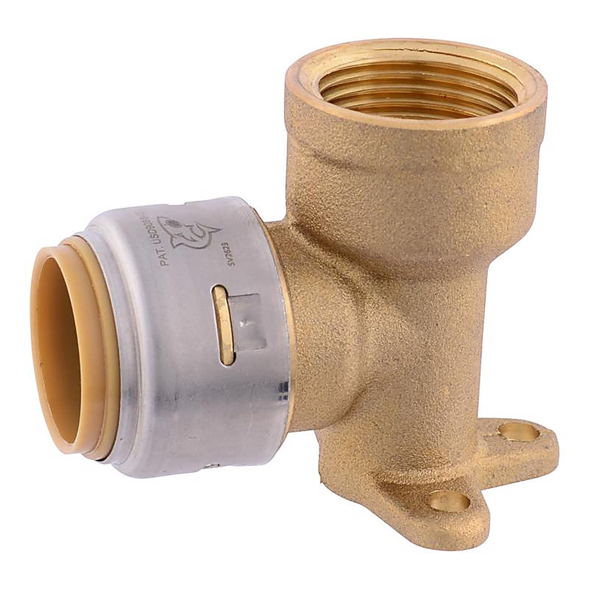 Sharkbite U340LFA 3/4 in. Push x 3/4 in. Dia. FPT Brass Drop Ear Elbow