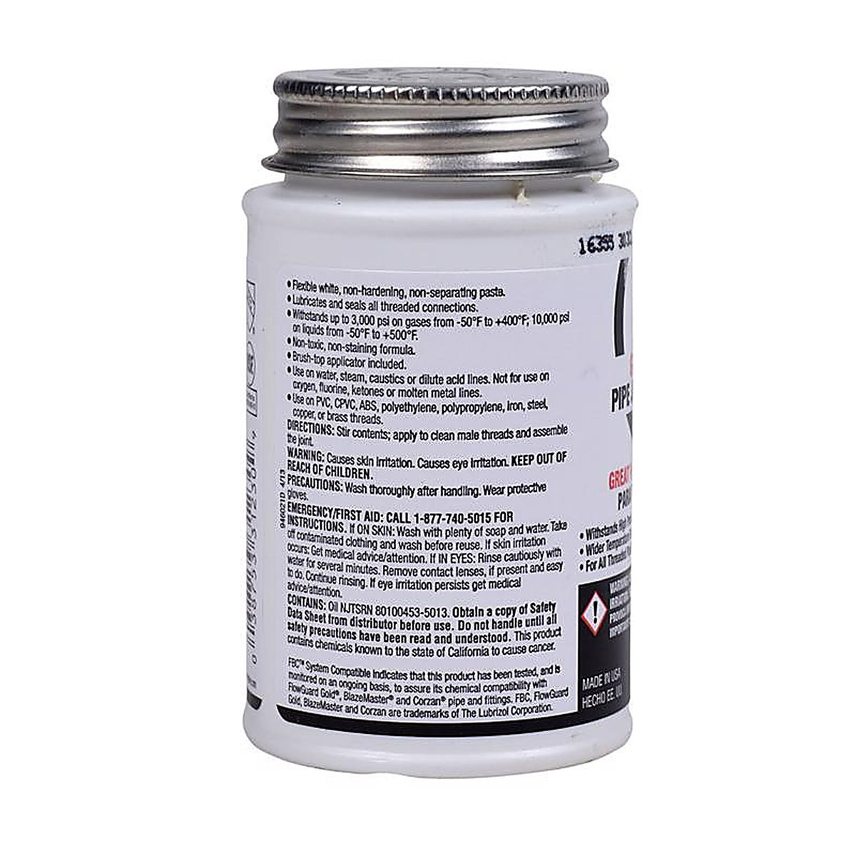 Oatey 31230 Great White White Pipe Joint Compound 4 oz.