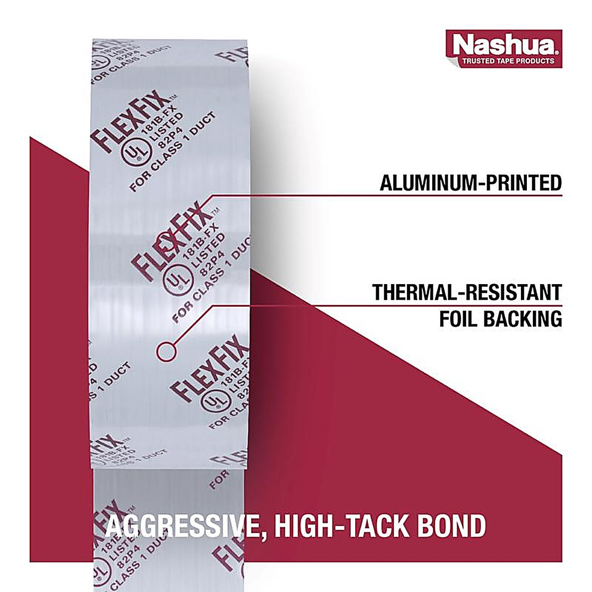 Nashua 1529786 1.89 in. W x 120 yd. L Black Duct Tape