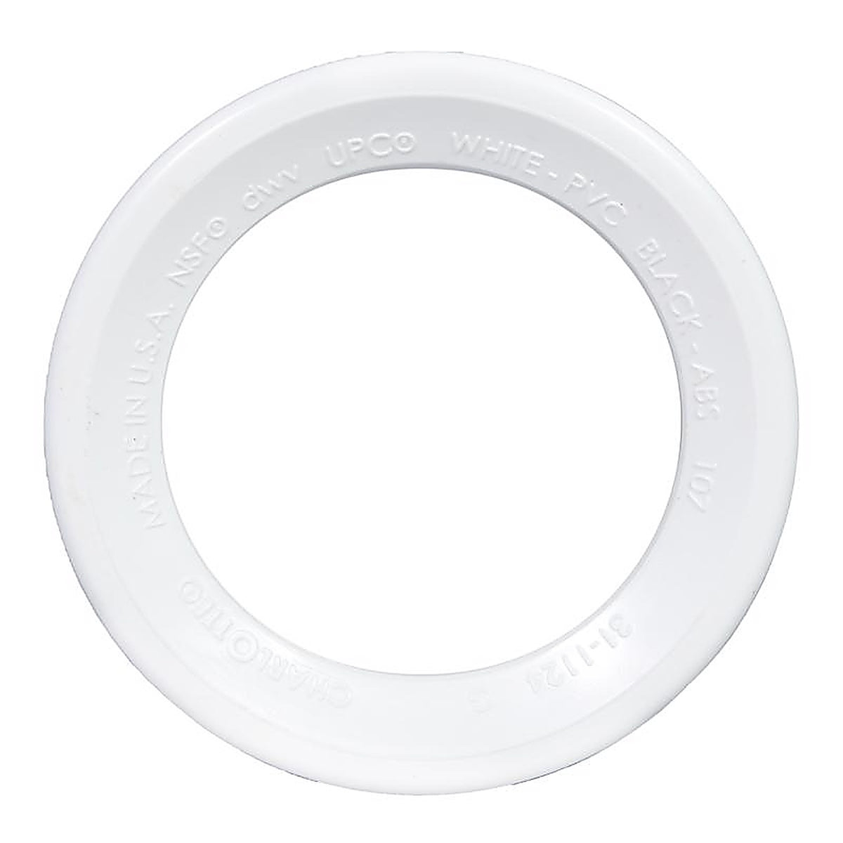 Charlotte Pipe PVC001071800 Schedule 40 4 in. Spigot x 3 in. Dia. Hub PVC Flush Bushing