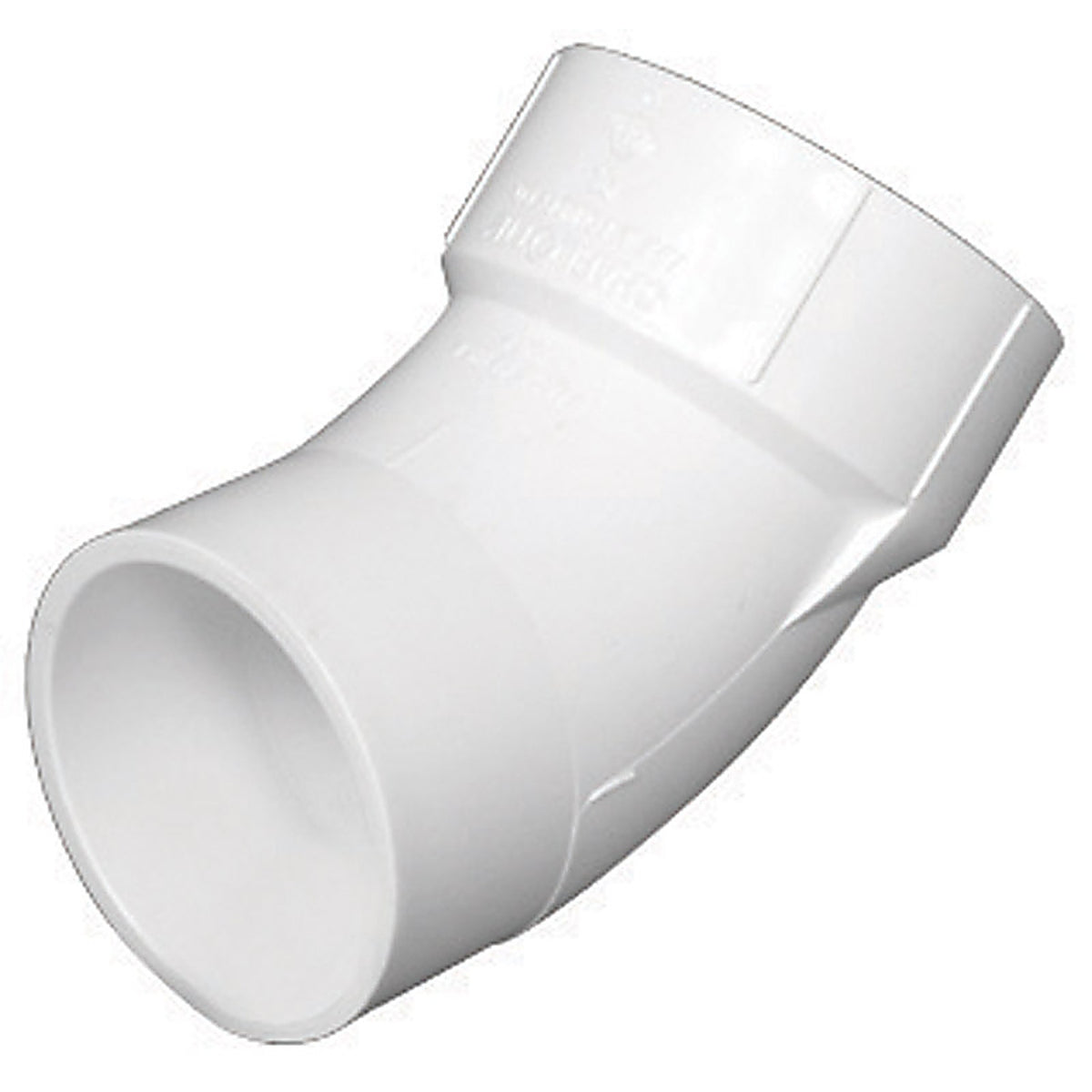 Charlotte Pipe PVC003231400 Schedule 40 4 in. Hub x 4 in. Dia. Spigot PVC Street Elbow