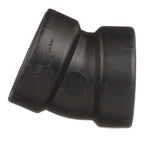 Charlotte Pipe ABS003240800 2 in. Hub x 2 in. Dia. Hub ABS 22-1/2 Degree Elbow