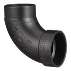 Charlotte Pipe ABS003020800 2 in. Hub x 2 in. Dia. Spigot ABS 90 Degree Elbow