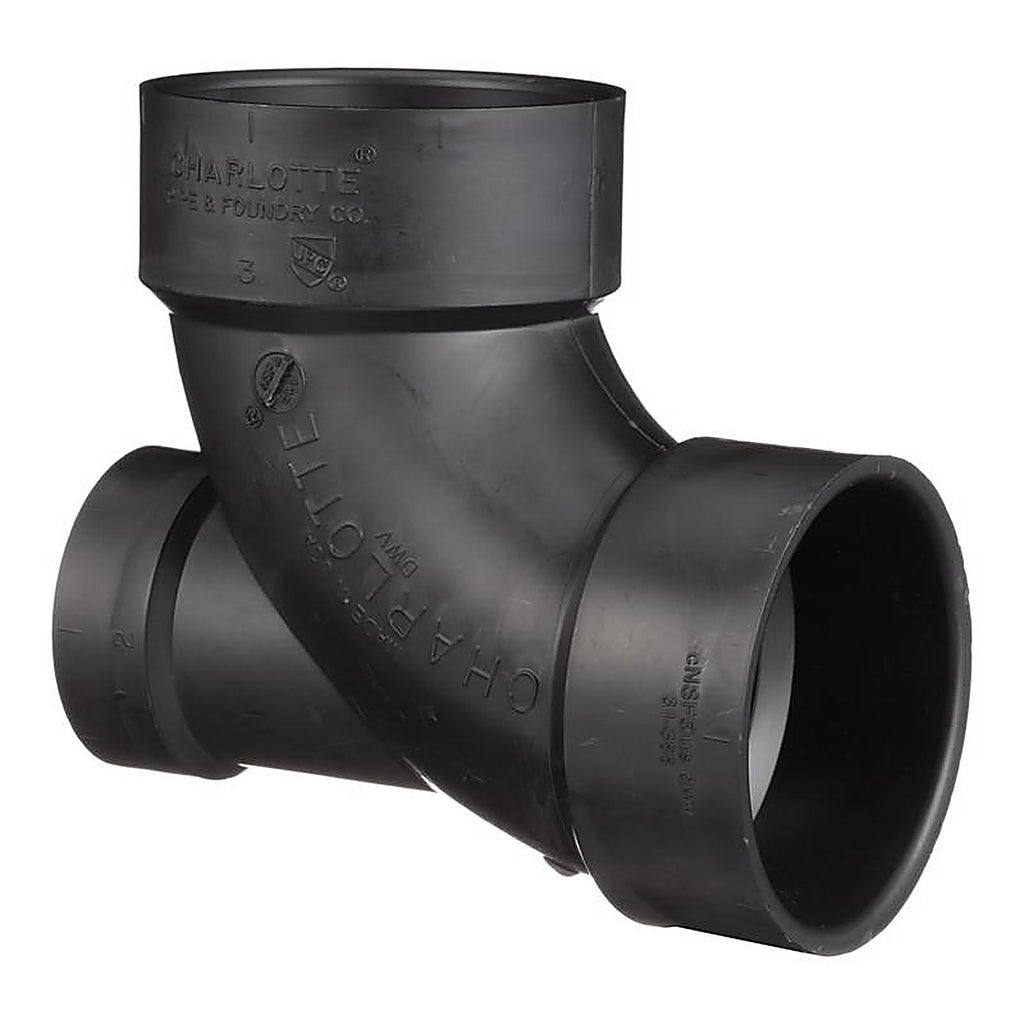 Charlotte Pipe ABS003030800 3 in. Hub x 3 in. Dia. Hub ABS 90 Degree Elbow