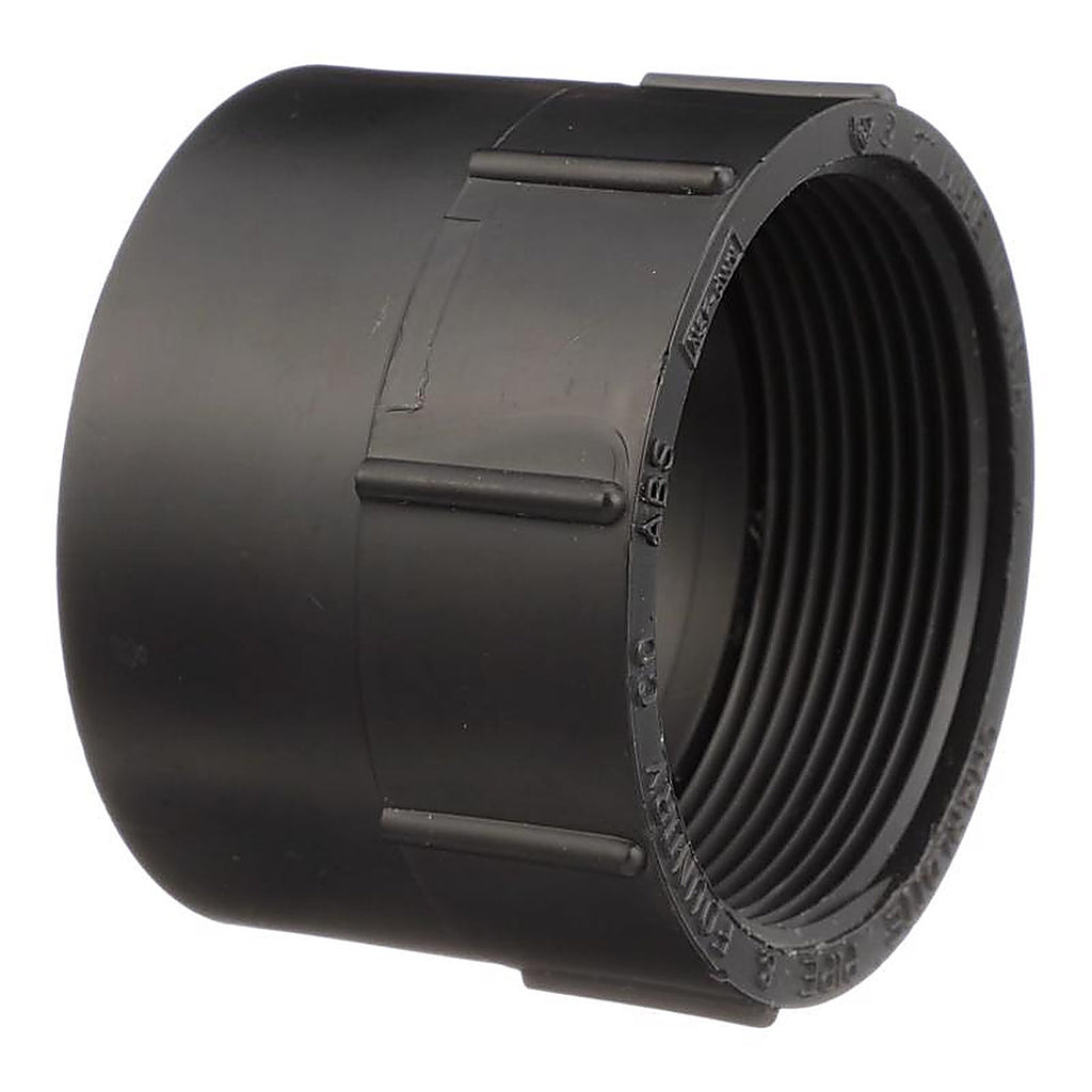 Charlotte Pipe ABS001010800 2 in. Hub x 2 in. Dia. FPT ABS Adapter