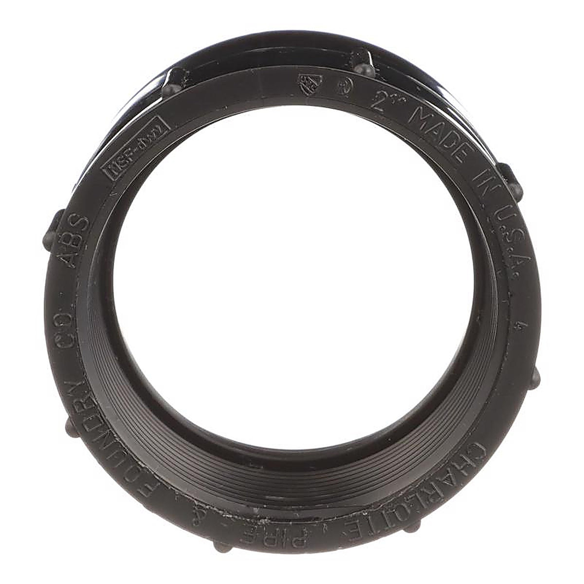 Charlotte Pipe ABS001010800 2 in. Hub x 2 in. Dia. FPT ABS Adapter
