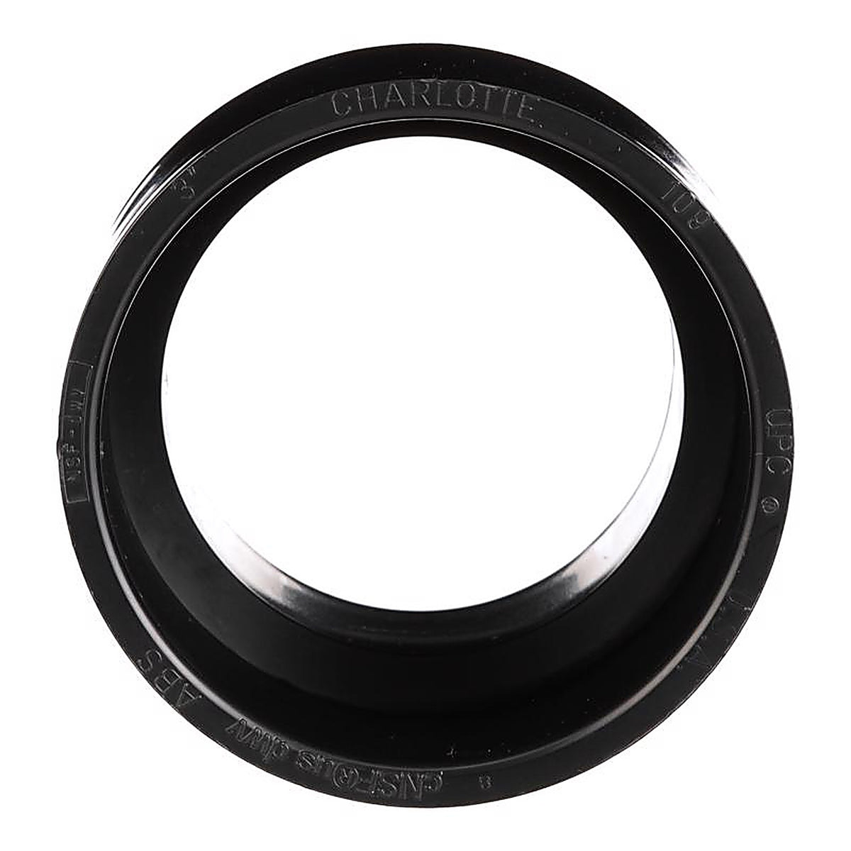 Charlotte Pipe ABS001091200 3 in. MPT x 3 in. Dia. Hub ABS Adapter