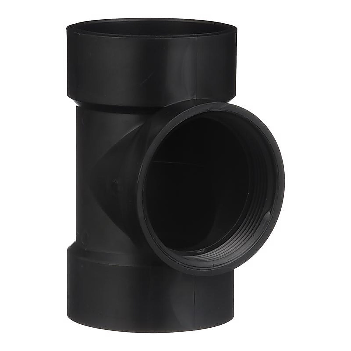Charlotte Pipe ABS004451000 3 in. Hub x 3 in. Dia. Hub ABS Flush Cleanout Tee
