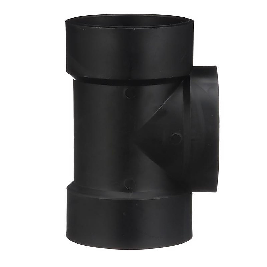Charlotte Pipe ABS004451000 3 in. Hub x 3 in. Dia. Hub ABS Flush Cleanout Tee