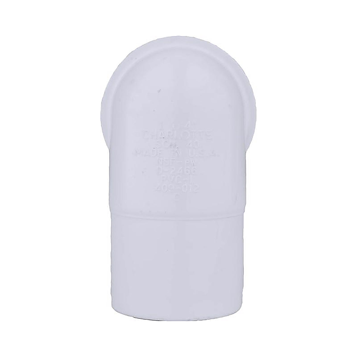 Charlotte Pipe PVC 02304 1000 Schedule 40 1-1/4 in. Spigot x 1-1/4 in. Dia. Slip PVC 90 Degree Street Elbow