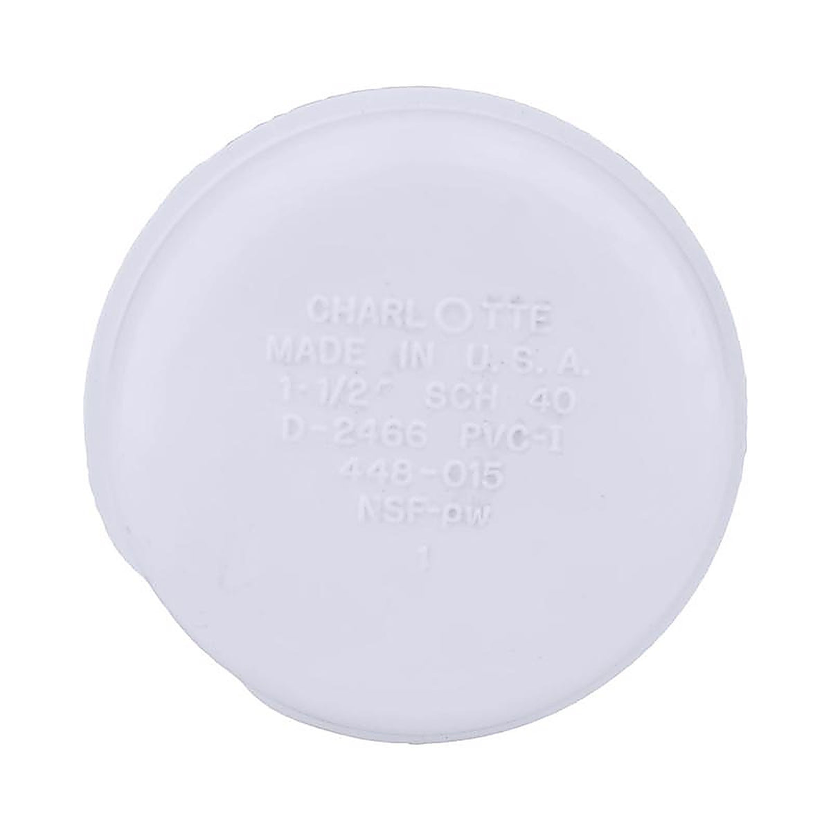 Charlotte Pipe PVC 02117 1200 Schedule 40 1 in. FPT x 1 in. Dia. FPT PVC Cap
